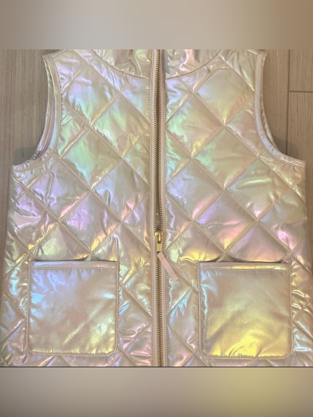 J.Crew metallic quilted vest - Picture 7 of 11